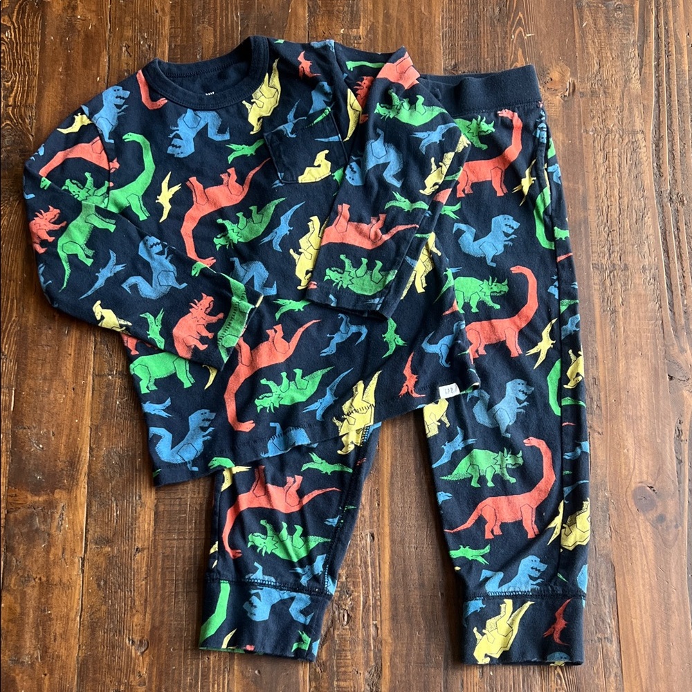 GAP Navy Dinosaur Print Kids Matching Set